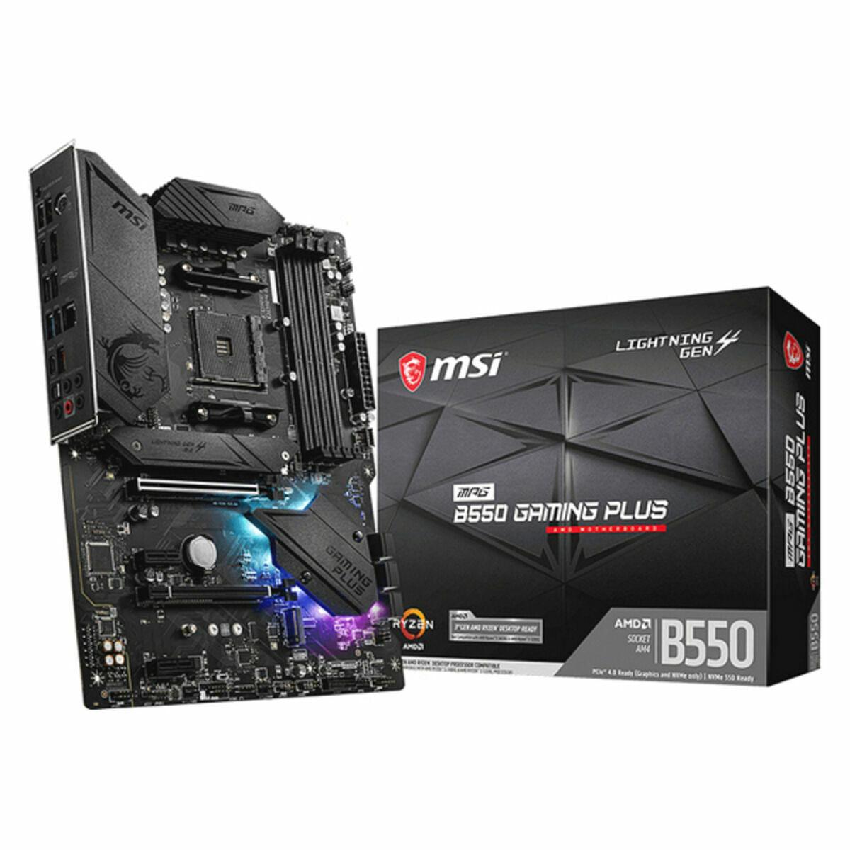 

Материнская плата MSI MPG B550 GAMING PLUS ATX DDR4 AM4 AMD B550