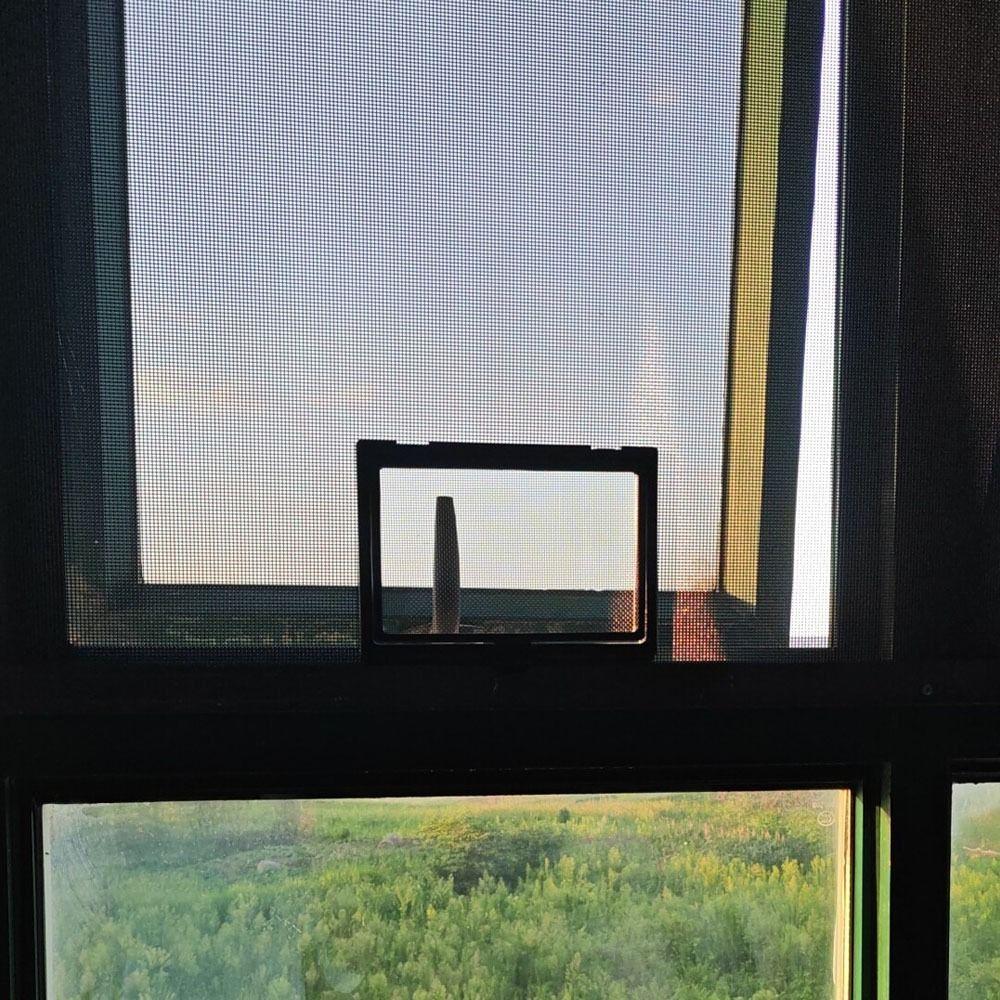 Plasă de protecție împotriva insectelor cu deschidere exterioară Plasă de fereastră detașabilă Plasă de fereastră DIY Balcon
