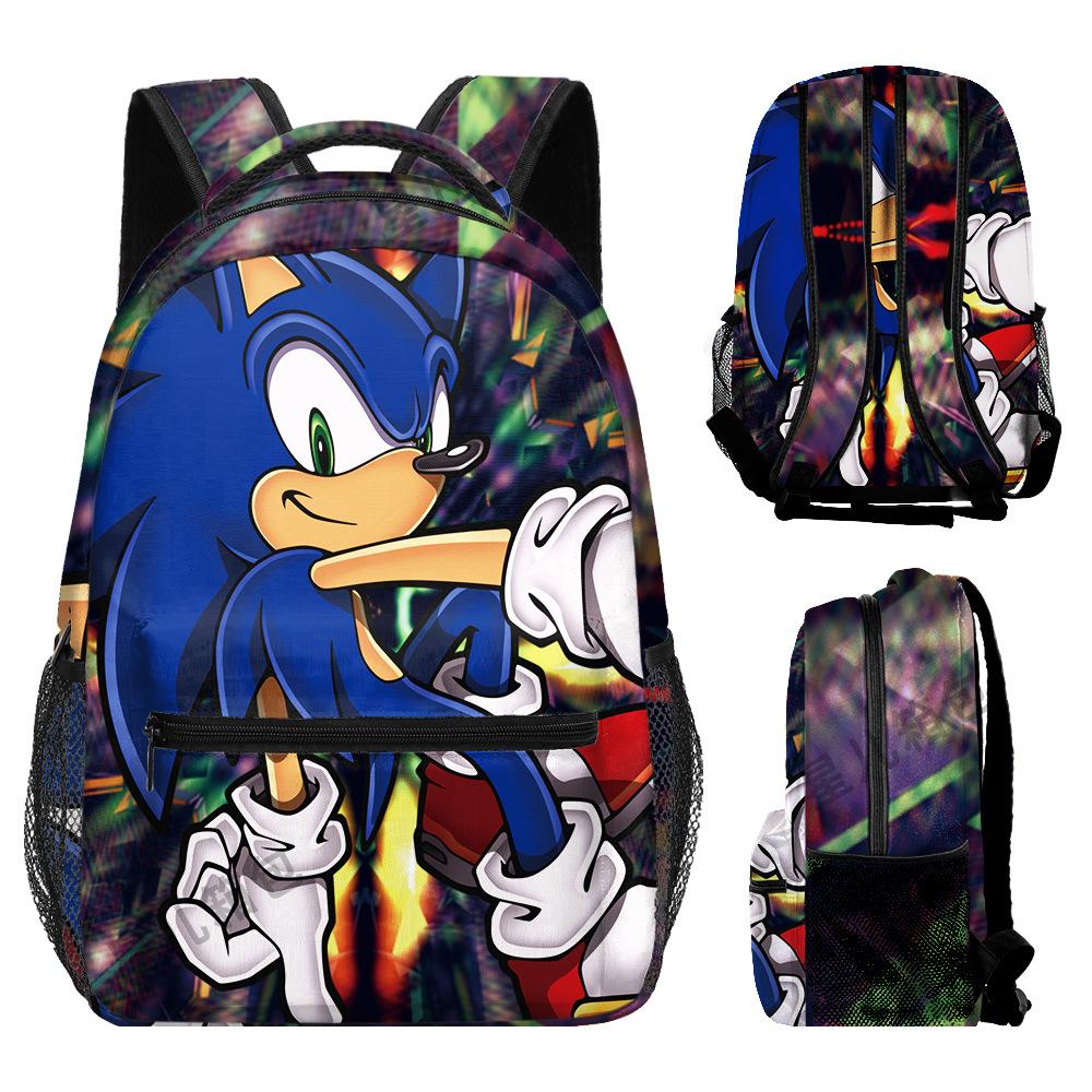 School Bag Elementary School Student Animation Backpack Cartoon School Bag 3D Digital Color Printing Oxford Cloth Backpack