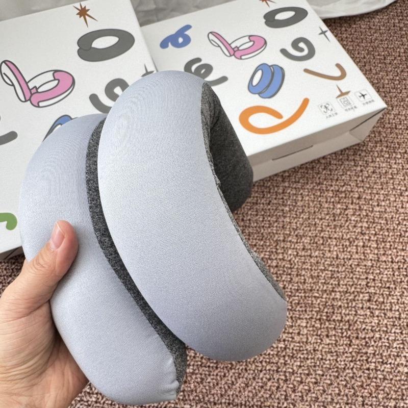 Airplane Multi-Position Comfort Pillow 360° Adjustable Foldable Travel Pillow  U-Shaped Neck Support for Office