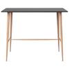 VidaXL Table de bar Noir 120x60x105 cm