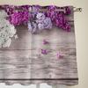 Liliac Pe Fundal Lemnos Perdele de Fereastră Pentru Living Decor Lux Dormitor Draperii Tratament Fereastră Bucătărie Perdele