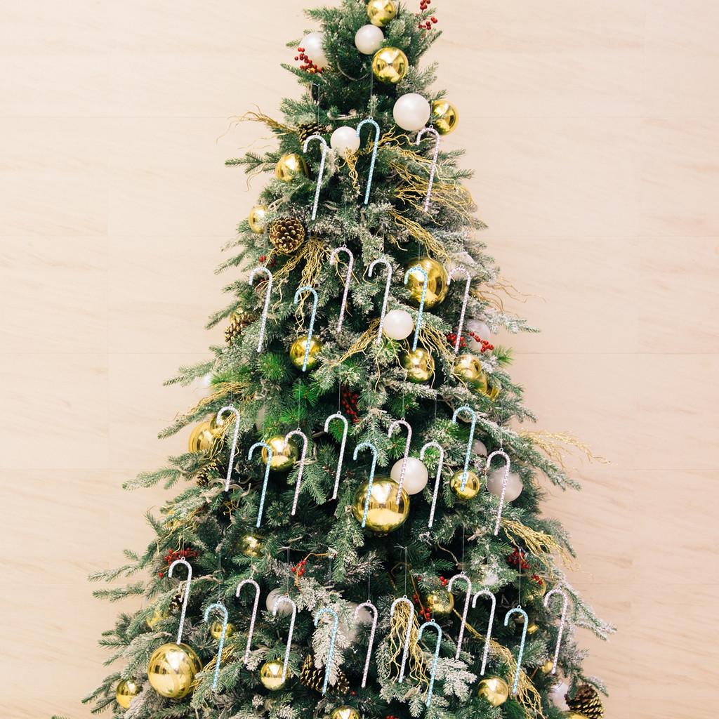 Colorful Tree Christmas Ice Cone Cane Decorations For Celebration Holiday