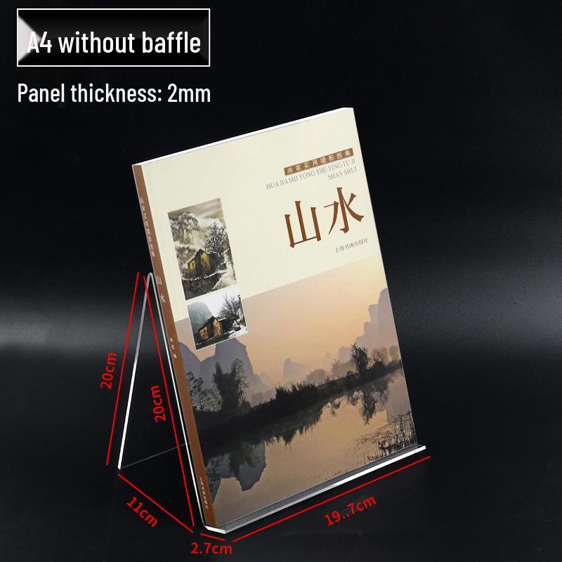 Xybp Transparent Acrylic Phone & Book Display Stand for Laptops