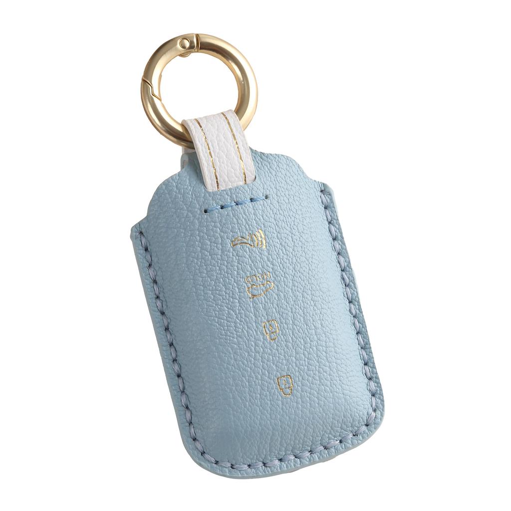 Maßgefertigte Schlüssel-Schutzhülle ist geeignet für Kia KIA Echtleder K9 Auto handgefertigt High-End Schlüsseltasche Hülle Ring.