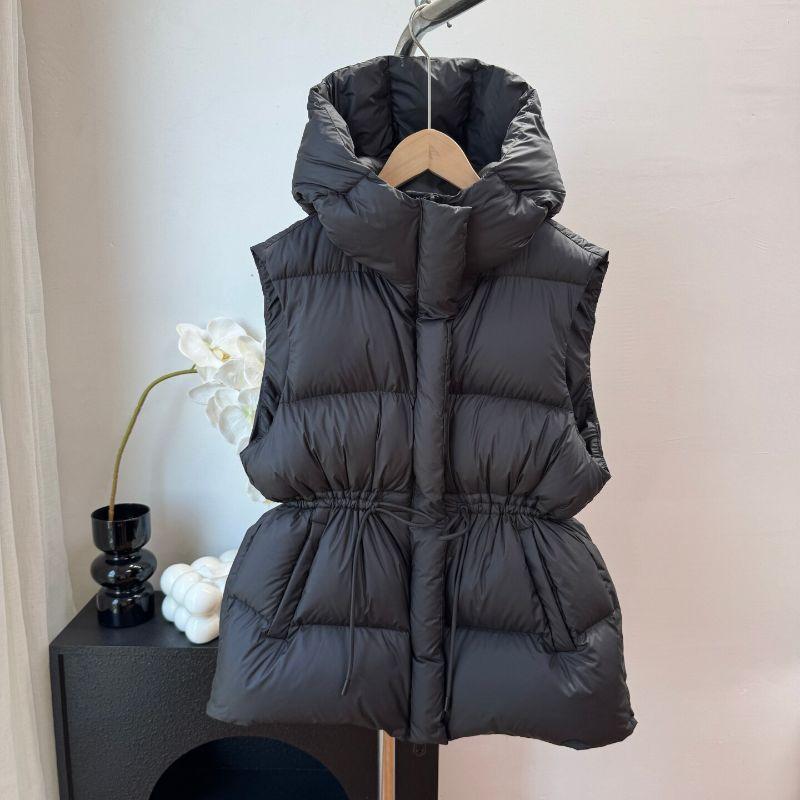 Fashion Warm Thicked Hoody Loose Veste Femme Small Fellow Casual Sleeveless All-match Coat Slim Waist Drawstring Mujer Chaqueta