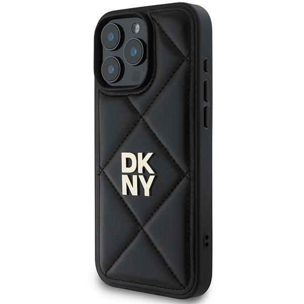 Dkny Dkhcp16Lpqdslk Iphone 16 Pro 6.3Czarny/Black Quilted Stack Logo