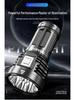 Ultra-Bright Rechargeable Outdoor Flashlight, Eight-Core, Multifunctional, Long-Range.