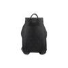 Burberry Black Nylon Drawstring Backpack With Leather Trim & Front Pocket For Daily Use