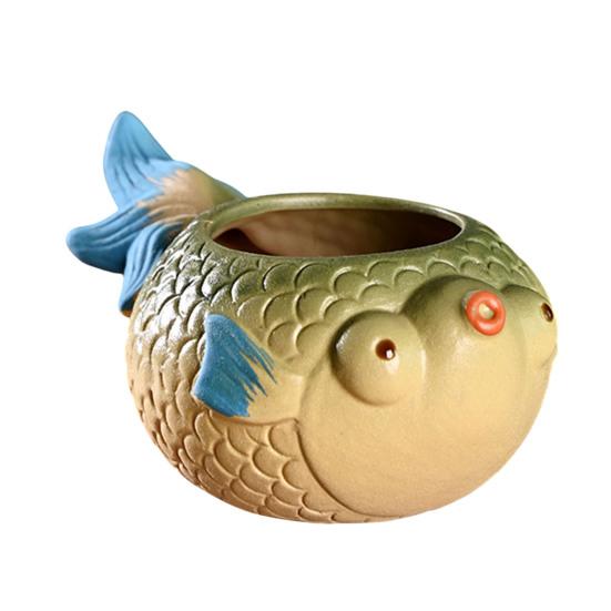 Ceramic Animal Plant Pot Cute Kitty Flowerpot with Drainage Hole Decorative Sheep Pig Planter for Succulents Home Room Office Desk Decor