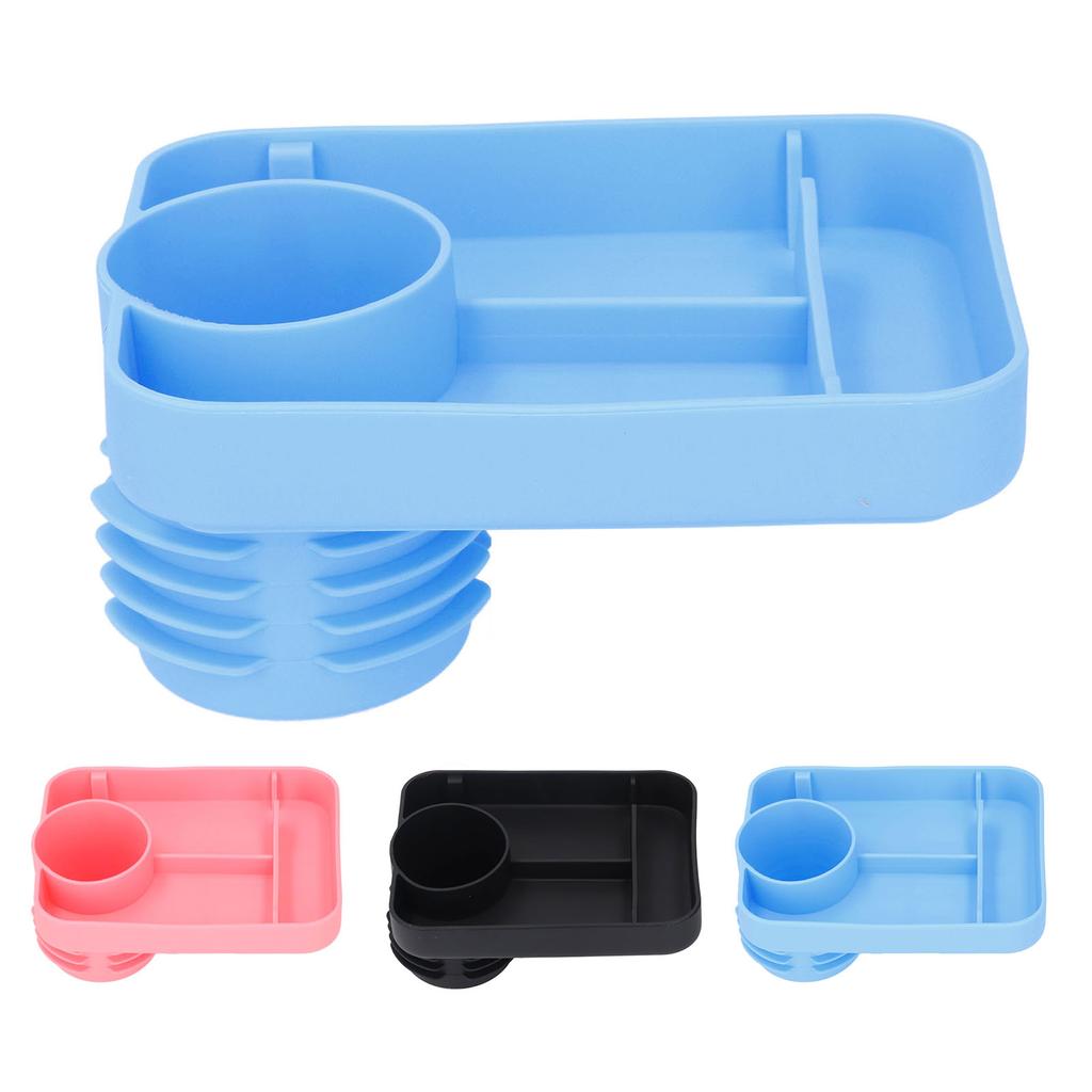 Baby-Autotablett, Silikon-Snacktablett fürs Auto, multifunktionaler Getränkehalter für Kinder im Auto, Teller für Snacks und Getränke