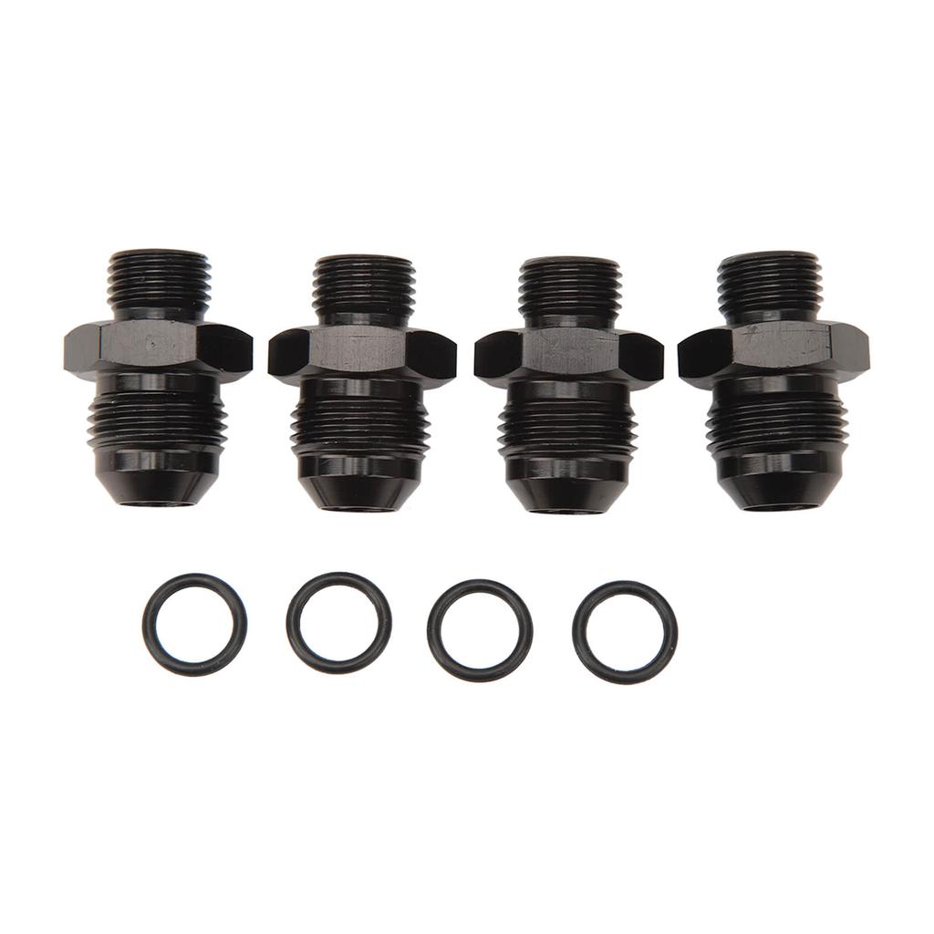 4 Peças Conexão Macho ORB 1500PSI Liga de Alumínio Multiuso Anel O Boss Adaptador Macho para Barra de Combustível Resfriador de Óleo Bomba de Combustível