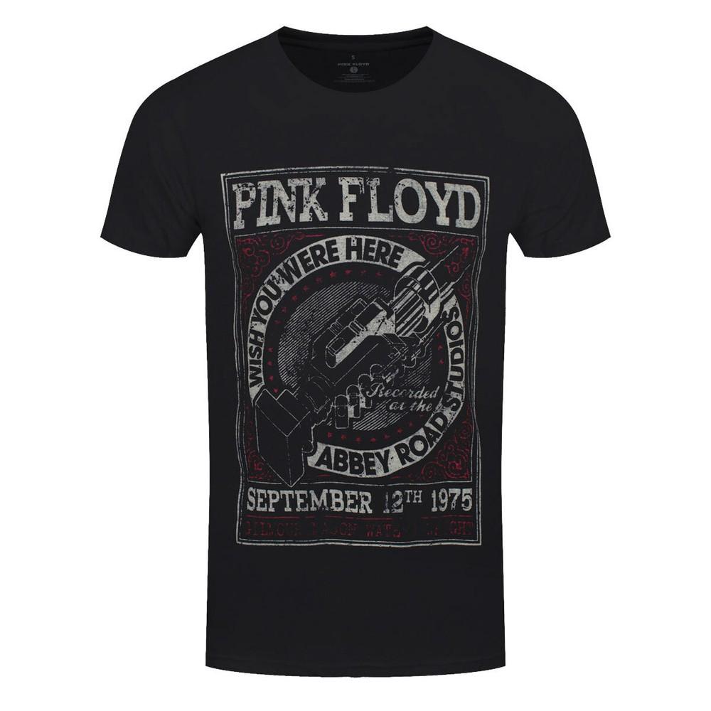 

Pink Floyd T-Shirt Wish You Were Here Abbey Road Rock Band Official Black New S