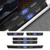 Car Sticker Ford Car Door Sill Threshold Anti Scratch Protector Sticker For Ford Focus 2 3 Fiesta Mondeo Mustang Transit Fusion