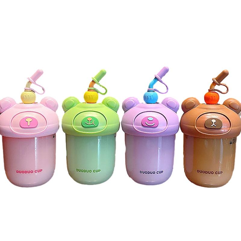 Modern And Minimalist Style Straw Cup For Students And Children Easy To Carry 600ml