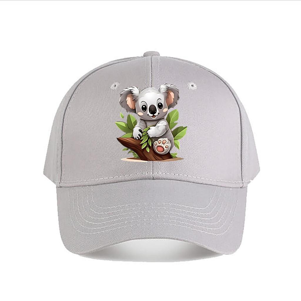 Cute Cartoon Koala Plush Toy Kids Room Decor Baseball Cap Fashion Unisex Sunhat Womens Outdoor Sports Snapback Cap