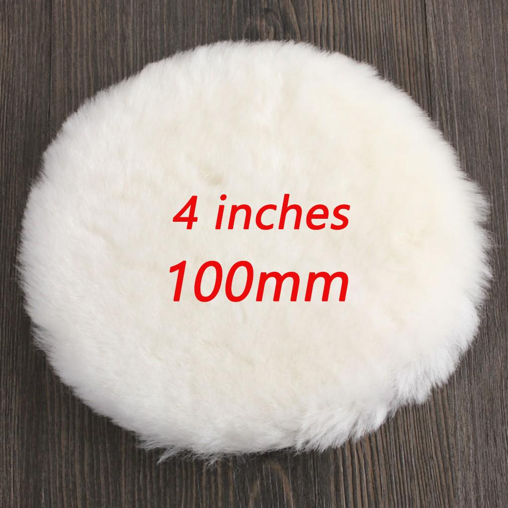 3/4/5/6/7 Inches Wool Polishing Disc Car Beauty Waxing Self-Adhesive Disc Imitated Wool Sponge Pad Auto Polisher Sponges Discs