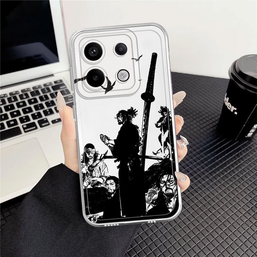 

Чехол для Xiaomi Redmi Note 14 Pro Plus A4 11S 10S 12S Note 13 13C 9 10 12 14C 11 Мягкая крышка для телефона Японский странствующий самурай Redmi Note 12 Pro 4G