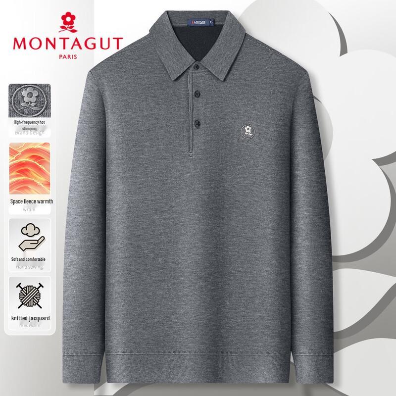 

MONTAGUT Men s Warm Collared Knit Sweater 3XL