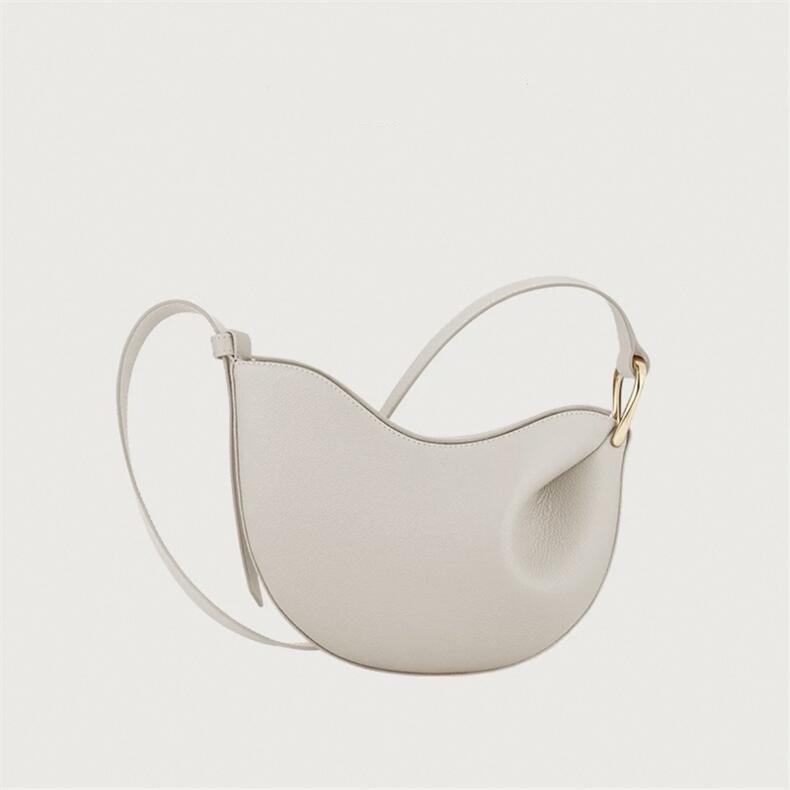 Tonca Genuine Leather Saddle Bag: Crossbody Underarm Design for Women