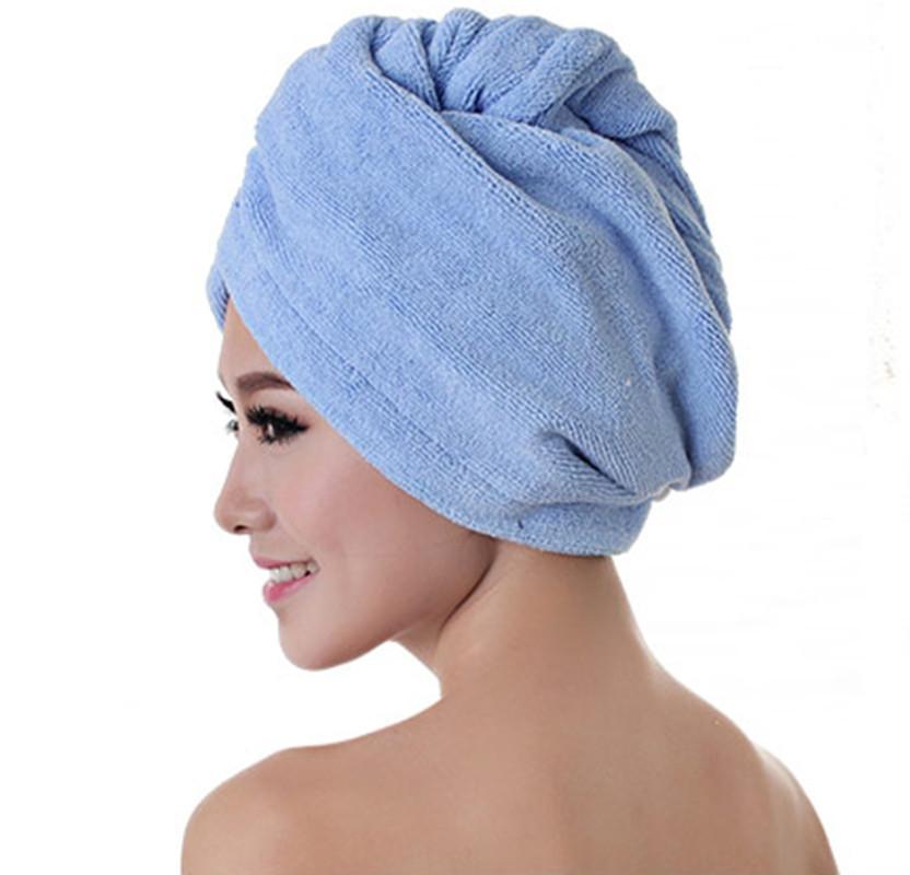Coral Fleece Hair Towel Cap For Women Fast Dry Absorbent Shower Head Wrap