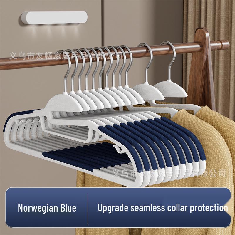 Thickened Non-Slip Traceless Sweater Hanger: Dual-Use Anti-Bump Plastic Clothes Support for Drying