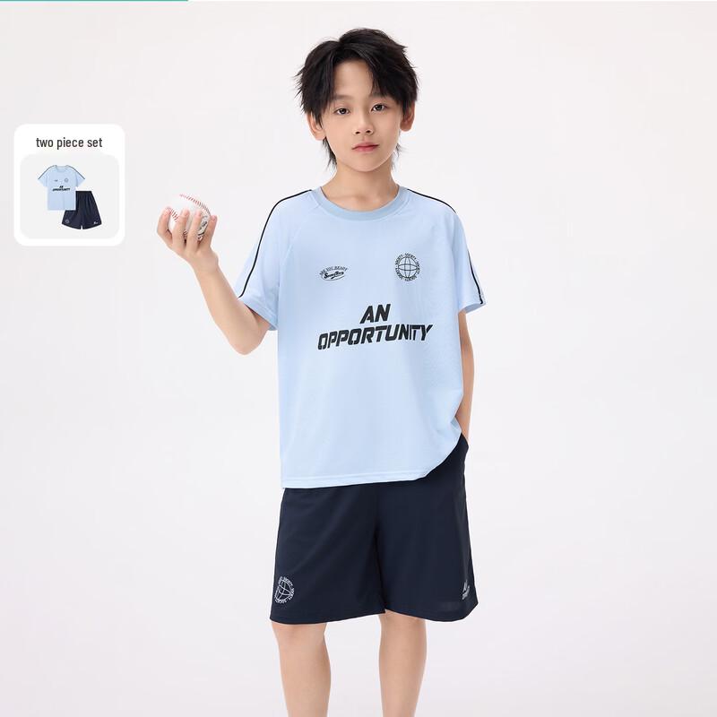 Xiaoyinman Boys Summer Printed T-Shirt and Shorts Set 120