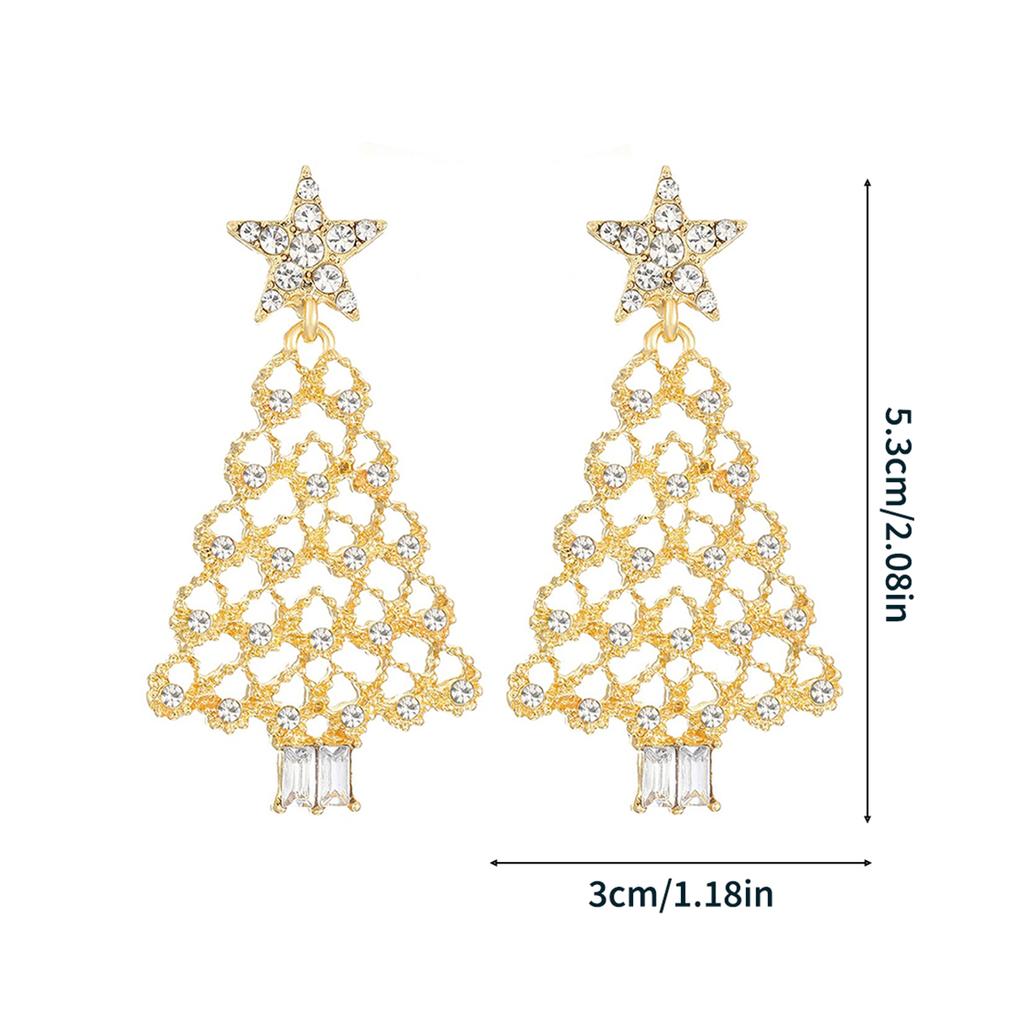 Christmas Tree Earrings Unique Tree Design Suitable for Holiday Celebrations and Daily Wear Perfect Gift for Girlfriends