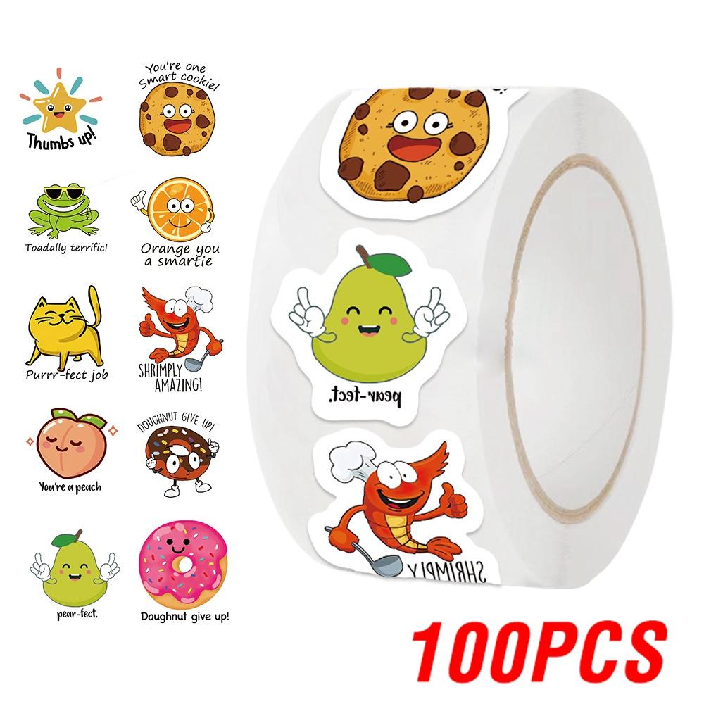 

100-500pcs Cute Decal Student Reward Stickers For Scrapbook Education Kids Gift Learning Motivational Toys Stationery stickers