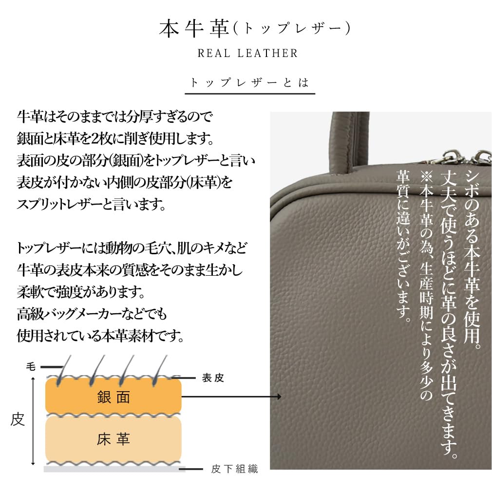 Gratante Genuine Cowhide Leather Cube Commuter 2-Way Bag, Handbag, Women's, Bag, Abb-g0066 (Black)