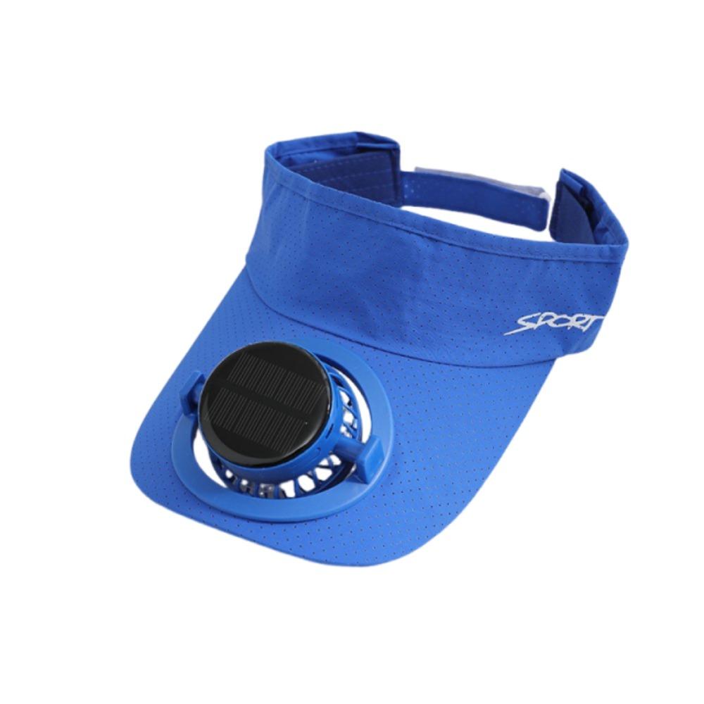 Elastic Solar Fan Hat Breathable Summer Fan Visor Cap Sunscreen Empty Top Hat Camping