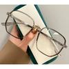 Stylish for Women's Image Eyeglasses Square Frame Transparent Eyeglasses Trendy Anti-blue Light PC Goggles Latest Fake Glasses