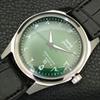 HAND-WINDING VINTAGE HMT JANATA INDIAN MENS ARABIC GREEN DIAL WATCH a441005-4 HT-a441005