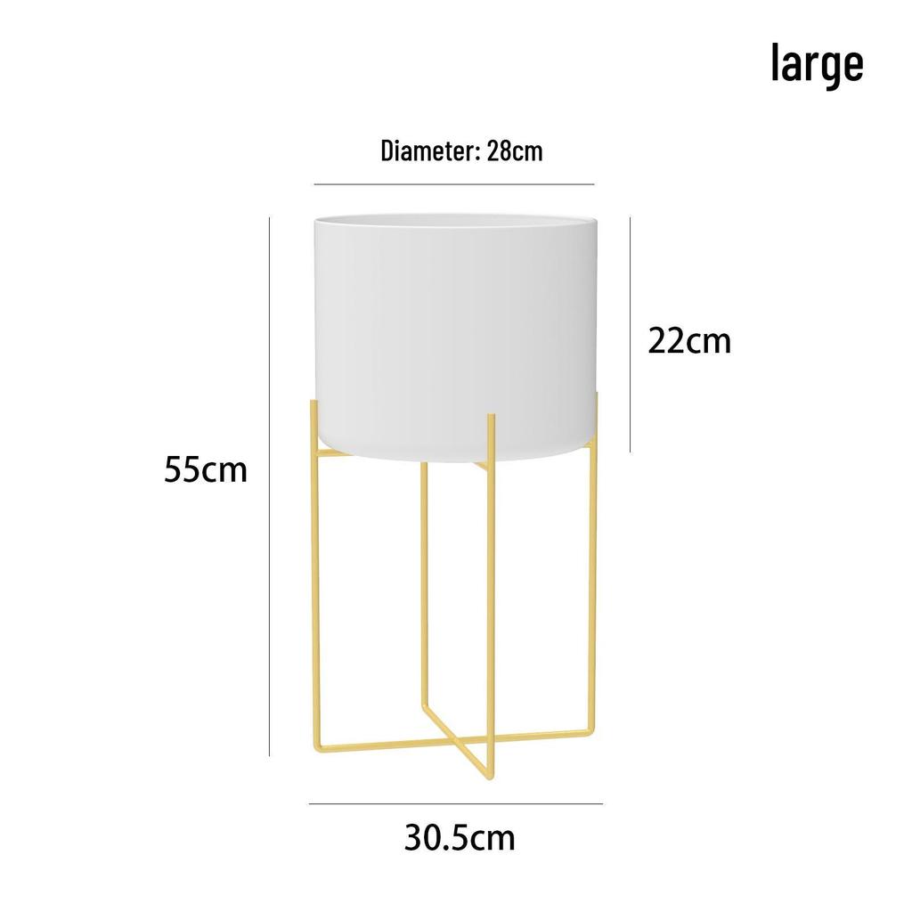 Nordic Style Wrought Iron Flower Stand - Creative Indoor Metal Storage Rack for Living Room Decor and Ornaments