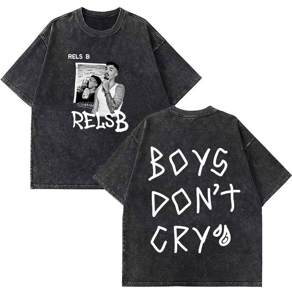 Rapper RELS B Skinny Flakk A New Star Album Merch Tshirt Unisex Women Fashion Hip Hop Tshirts Cotton Oversized Washed Tshirts