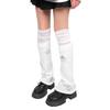 Polainas Punk para Mulheres Fofas Estrela Tricotadas Flare Longas para Botas com Meias Acima do Joelho Conjunto Roupa de Inverno Outono