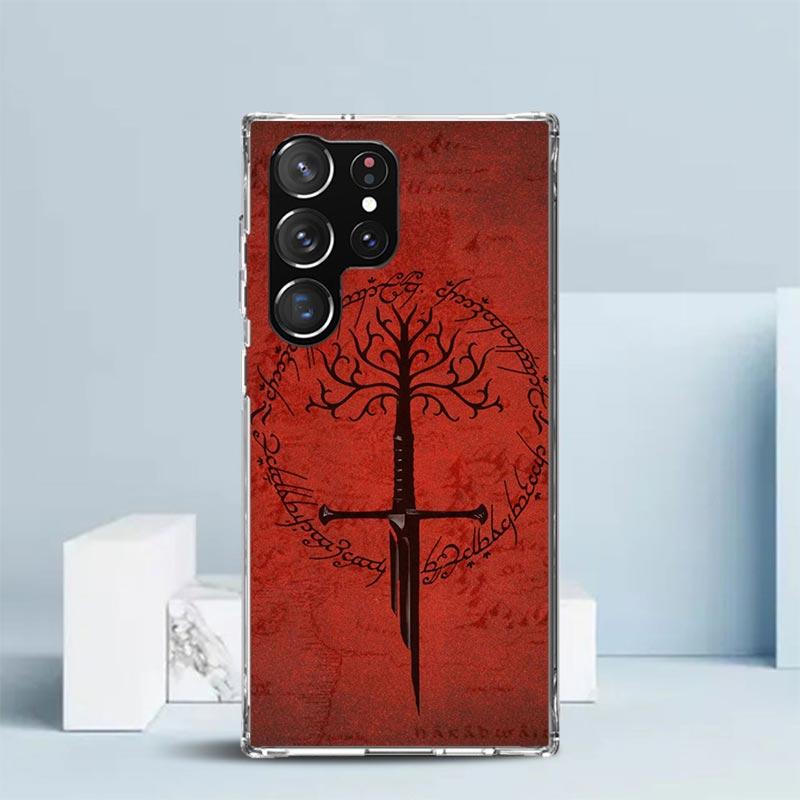 The L-Lord of The R-Rings Soft Cover for Samsung Galaxy S25 Edge S26 S24 S23 Ultra Phone Case S22 S21 Plus S20 FE Print Pattern