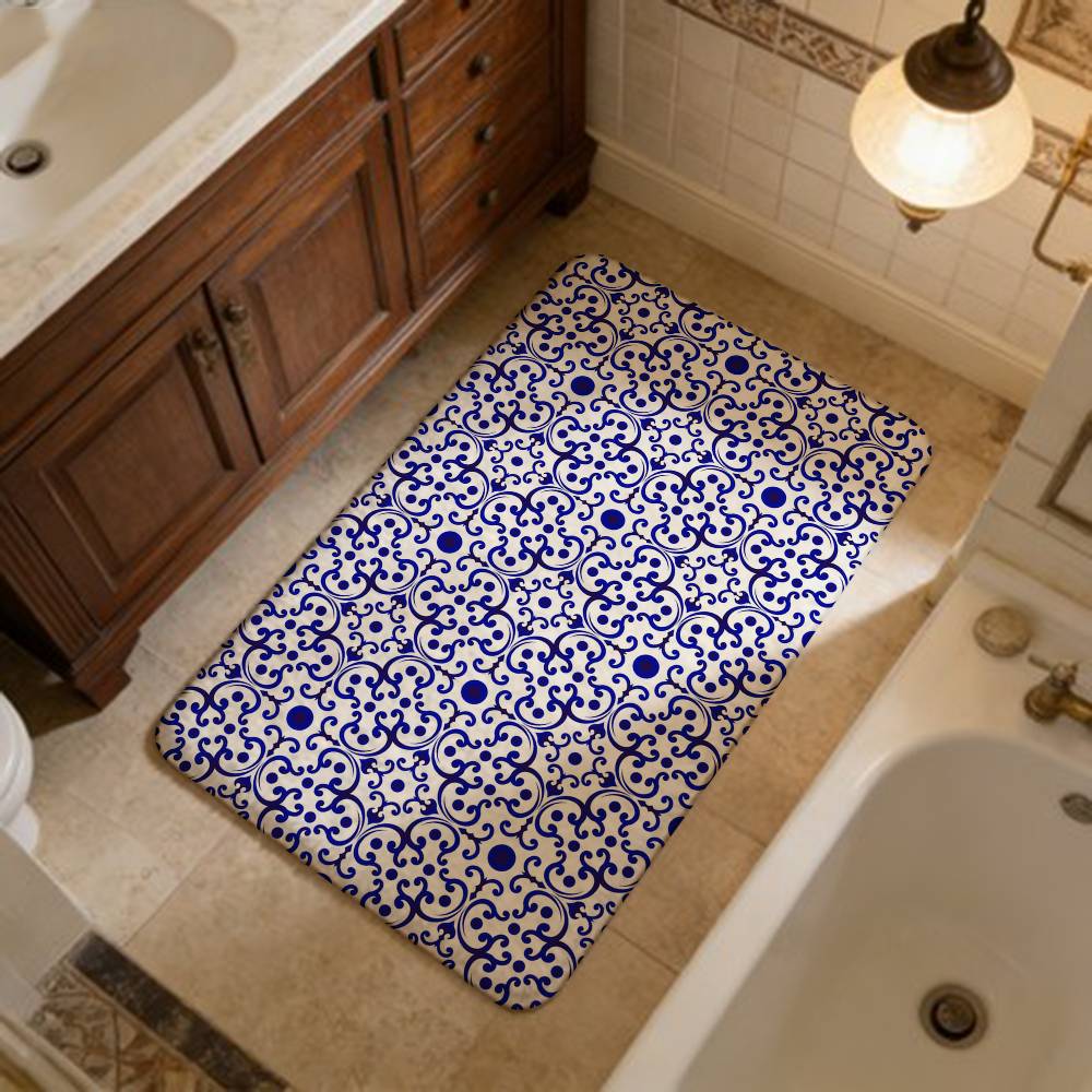 Porcelain Patterns Kitchen Mat Cheaper Anti-slip Modern Living Room Balcony Printed Modern Home Decor