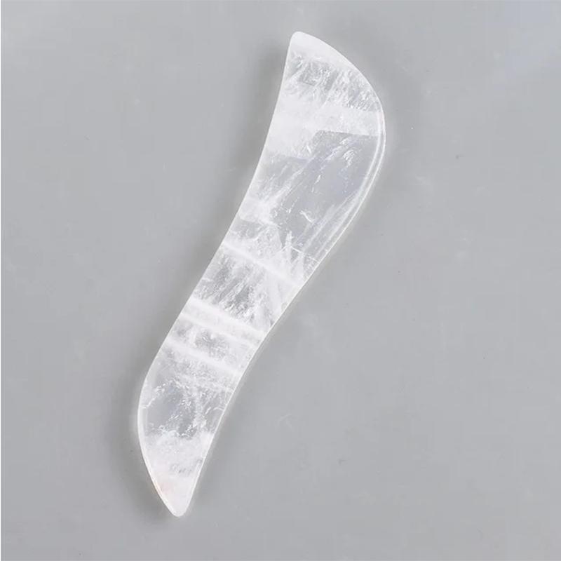 Natural Jade S-Shape Scraping Board Rose Quartz Obsidian Gua Sha Massager Spa Acupuncture  Facial Lifting Skin Care Beauty Tool