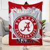 Alabama Crimson Tide Personalized Text Blanket Throw Personalized Blanket Durable Comfort Great for Office Bed Livingroom Nap Ideal for All Seasons