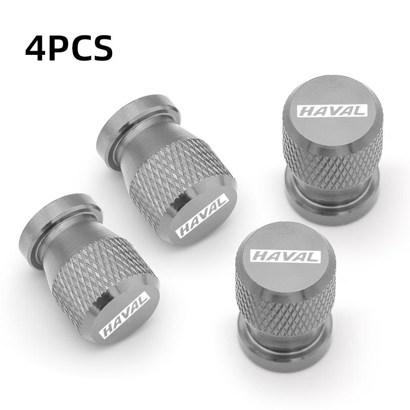 4pcs Custom LOGO Aluminum Car Wheel Tire Valve Cap Covers For Haval H6 GT H6S H7 H4 H9 F7 F7X H2S 2023 Car Styling Accessories