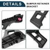 Bumper Support Bracket for Lexus CT200h 2011-2017 Durable No.5211676011 | Left Side Front Bumper Retainer Bracket Hold Mount Black 1 Pc
