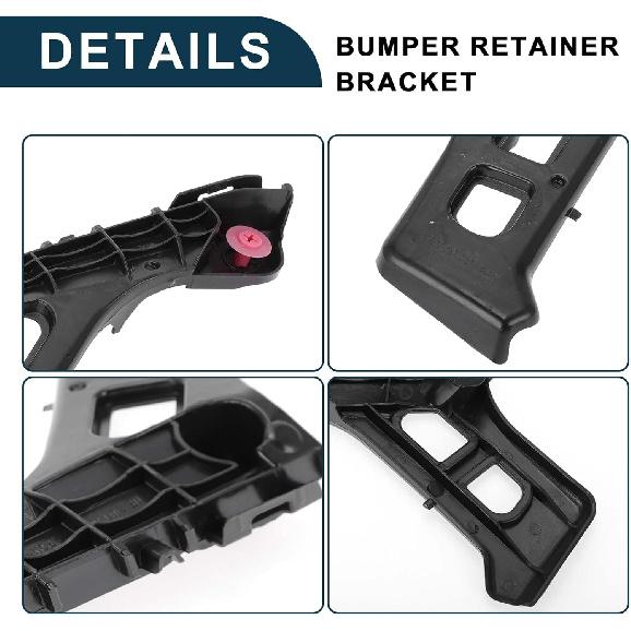 Bumper Support Bracket for Lexus CT200h 2011-2017 Durable No.5211676011 | Left Side Front Bumper Retainer Bracket Hold Mount Black 1 Pc