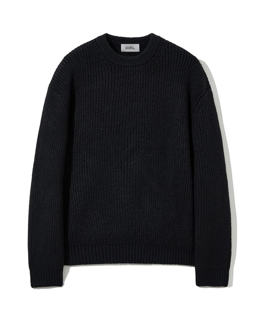 COSTUME O’CLOCK Hacci Round Heavy Knit Pullover 11 Color Cooskt066 (A Type)