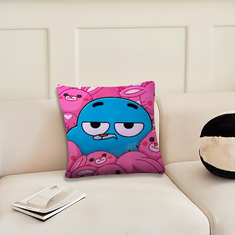 The A-mazing Cartoon World of G-gumball cushion cover Pillow Cover Decoration Room Home Sofa living Office Car Nordic Simplicity