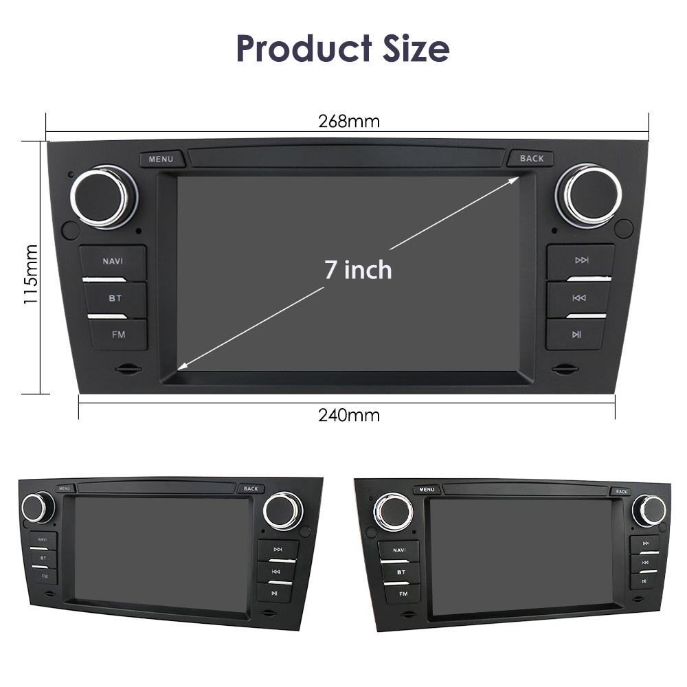 Hizpo Inteligentní 7'' 7862 AI 2din Android 13 Autorádio Multimediální Přehrávač Videa pro Pro BMW Řady 3 E90 E91 E92 E93 Navigace GPS Carplay 4G RDS