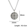 Dawapara Sigil of Lilith Necklace Seal Supernatural Amulet Stainless Steel Gothic Pagan Jewelry Religious Gift