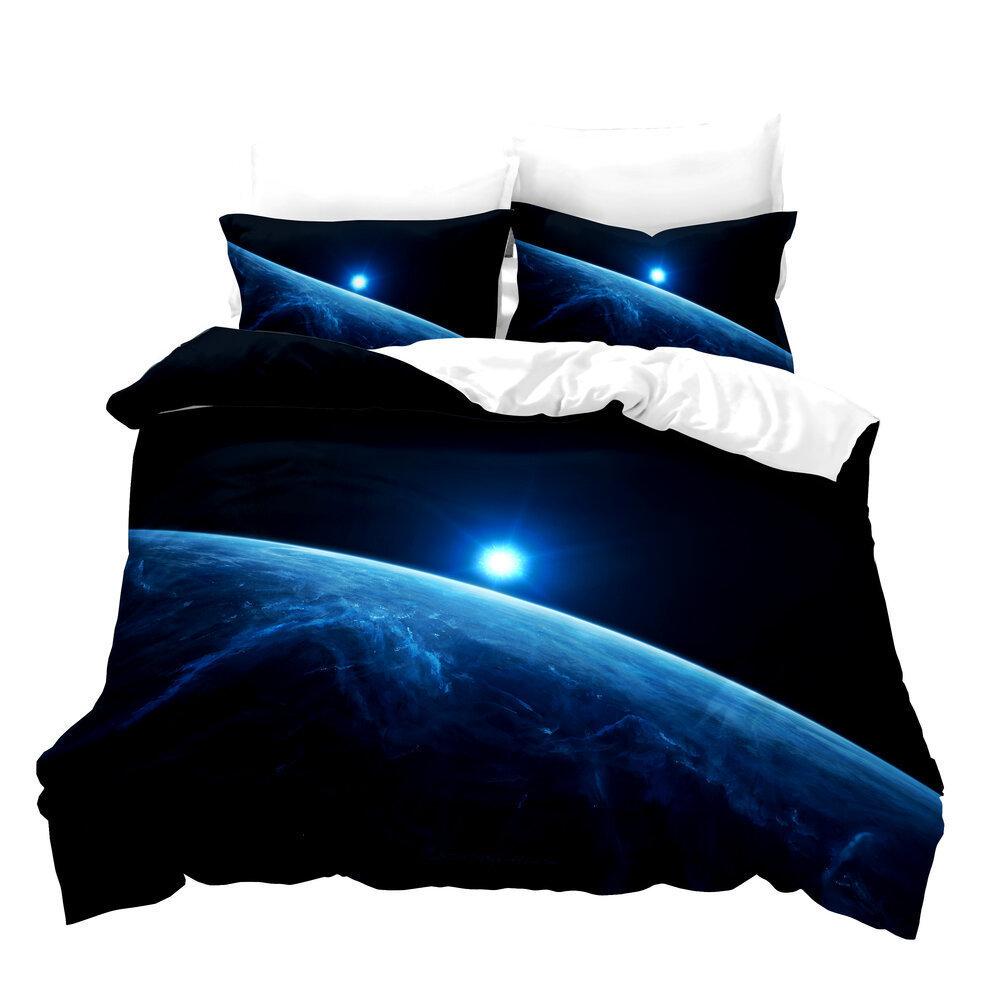 Verdicktes Schleifmittel-Set Dreiteiliger Bettbezug 3D Digitaldruck