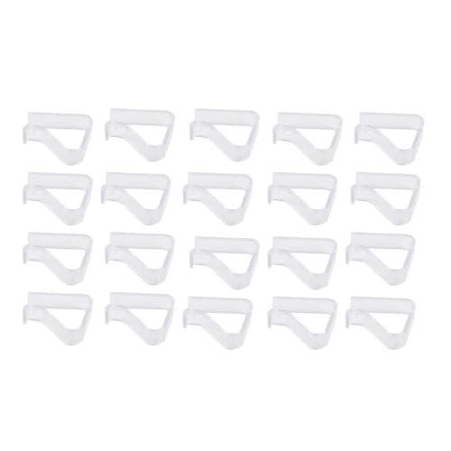 40 Transparent Tablecloth Clips, Fits 2-3.5cm Tabletops, Plastic Tablecloth Stoppers