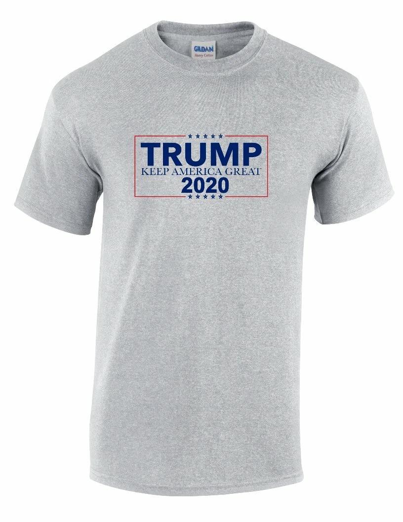 Trump Keep America Great Tee 2020 Election Republican Sport Gray Cotton T-Shirt S